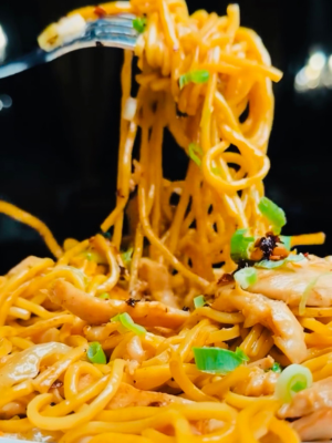 Fresh wok fried noodles